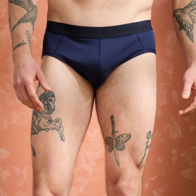 Lemahieu - Slip coton modal - Marine - Homme