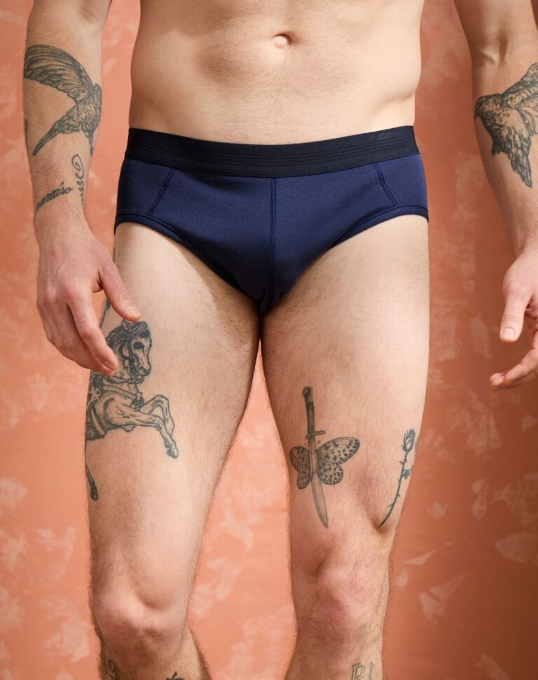 Lemahieu - Slip coton modal - Marine - Homme