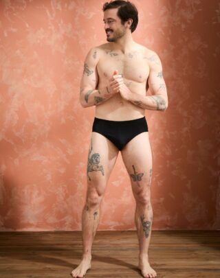 Maison Lemahieu - Slip coton modal – Noir – Homme