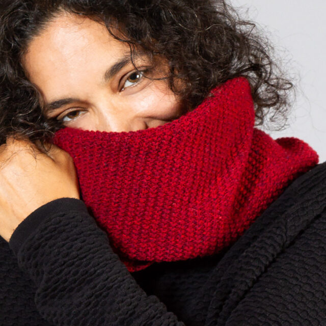 Ardelaine - Snood point de riz en laine