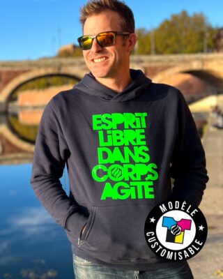 Adrenagliss - SWEAT A CAPUCHE HOMME CUSTOMISABLE – FABRIQUÉ EN FRANCE EN COTON BIO