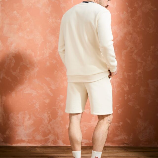 Lemahieu - Sweat en Coton BIO Molleton - Ecru - Blanc - Homme