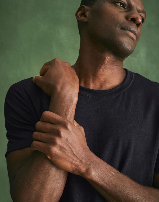 Lemahieu - T-shirt 100% Laine Mérinos - Marine Nuit - Homme