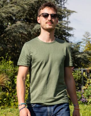 Maison Lemahieu - T-shirt homme Lin – Kaki – Homme
