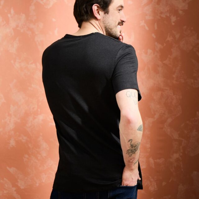 Lemahieu - T-shirt homme 100% Lin - Noir - Homme