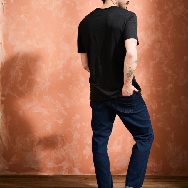 Lemahieu - T-shirt homme 100% Lin - Noir - Homme