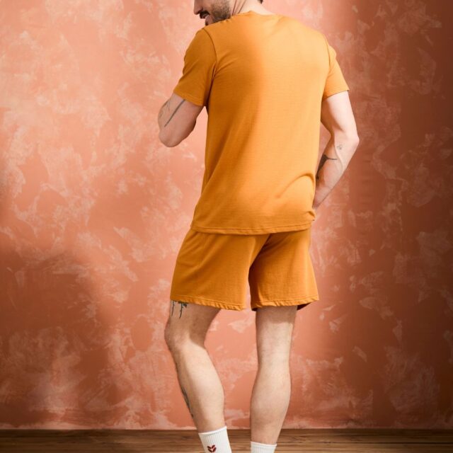 Lemahieu - T-shirt coton modal à poche - Mordore - Col rond - Homme