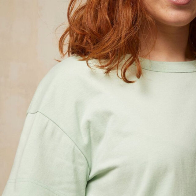 Lemahieu - T-shirt crop top - Amande - Femme