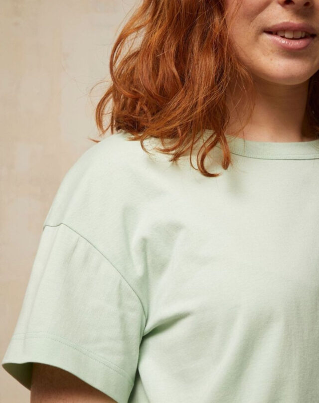 Lemahieu - T-shirt crop top - Amande - Femme