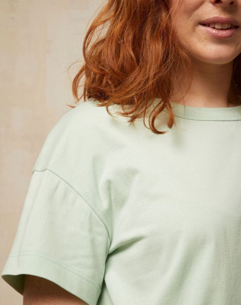 Lemahieu - T-shirt crop top - Amande - Femme