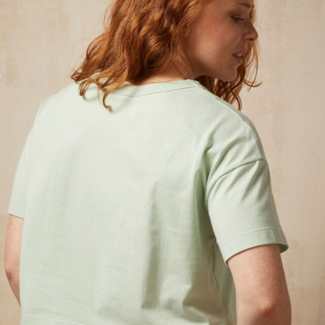 Lemahieu - T-shirt crop top - Amande - Femme