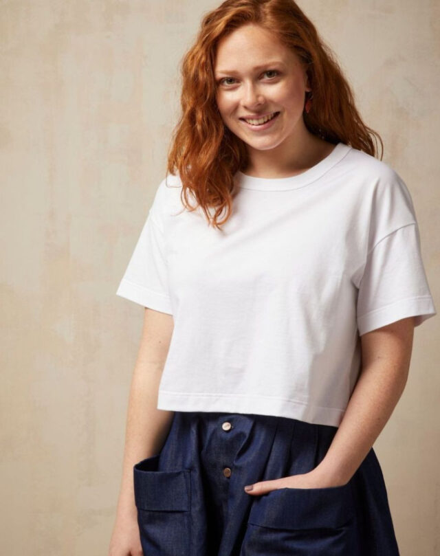 Lemahieu - T-shirt crop top - Blanc - Femme