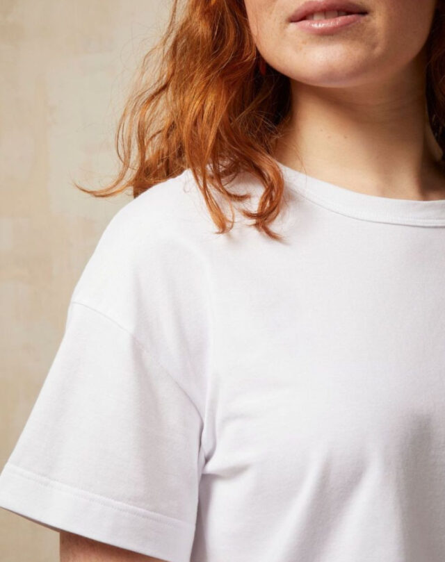 Lemahieu - T-shirt crop top - Blanc - Femme