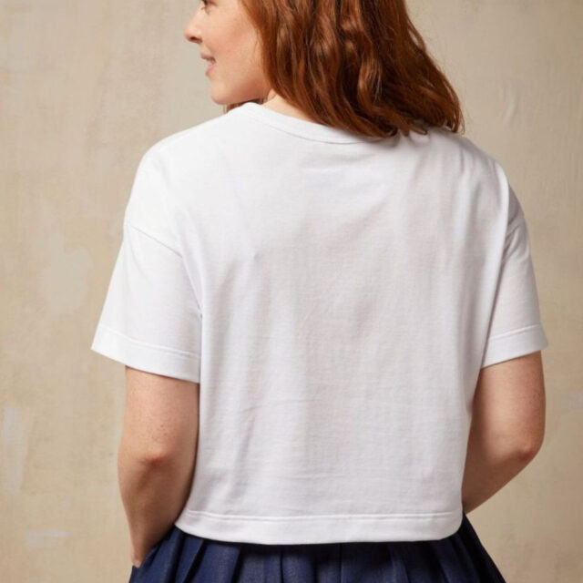 Lemahieu - T-shirt crop top - Blanc - Femme