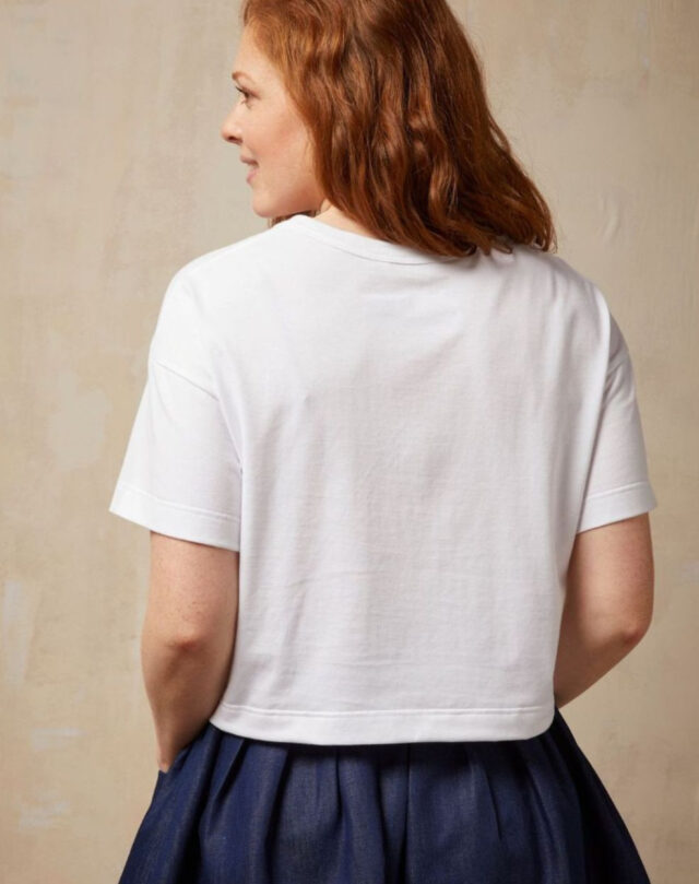 Lemahieu - T-shirt crop top - Blanc - Femme