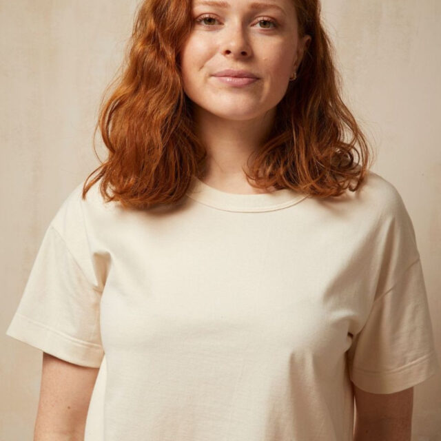 Lemahieu - T-shirt crop top - Ecru - Blanc - Femme