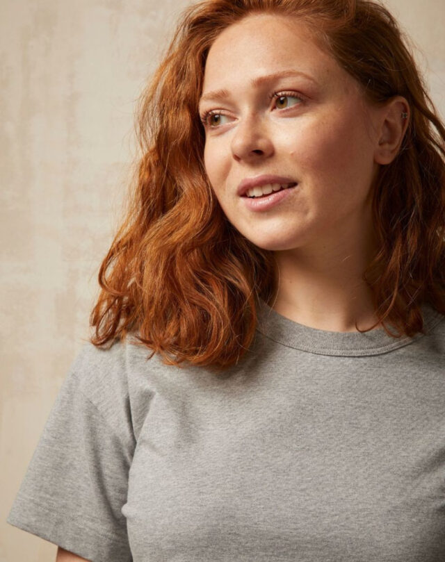 Lemahieu - T-shirt crop top - Gris - Terracotta - Femme