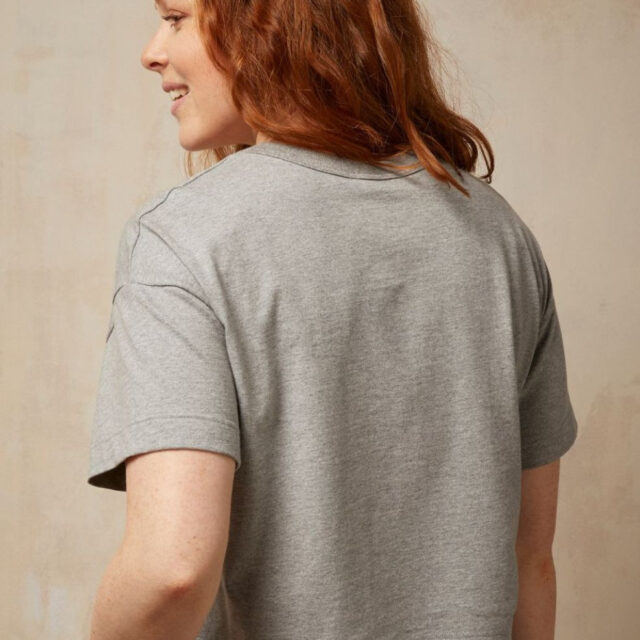 Lemahieu - T-shirt crop top - Gris - Terracotta - Femme