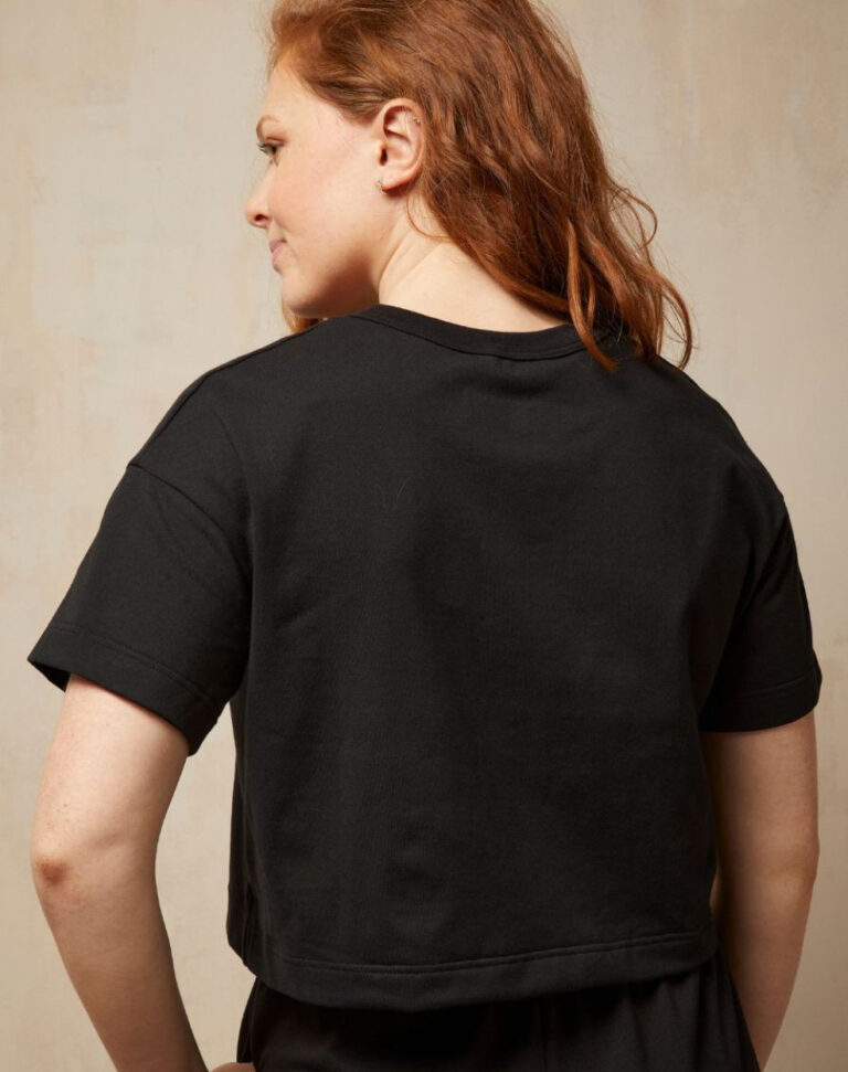 Lemahieu - T-shirt crop top - Noir - Femme