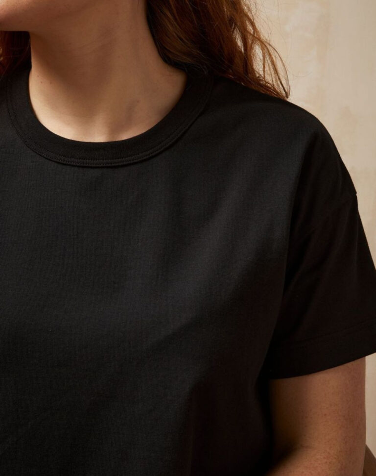 Lemahieu - T-shirt crop top - Noir - Femme