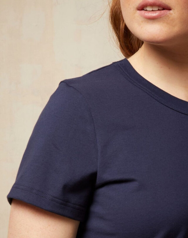 Lemahieu - T-shirt en Coton BIO - Bleu Minuit - Femme - Femme