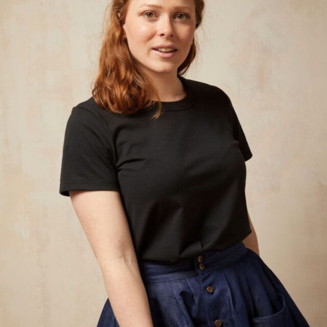 Lemahieu - T-shirt en Coton BIO - Noir - Femme - Femme