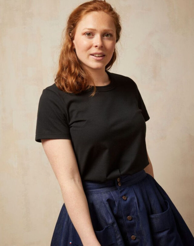 Lemahieu - T-shirt en Coton BIO - Noir - Femme - Femme