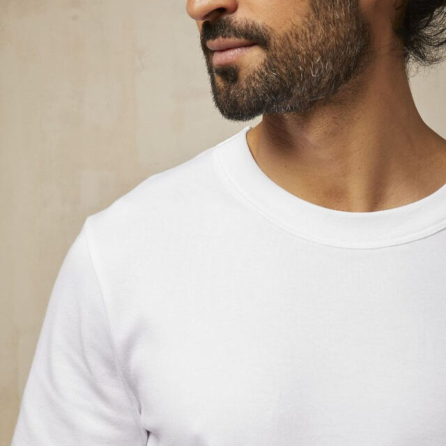 Lemahieu - T-shirt épais en Coton Bio - Blanc - Homme