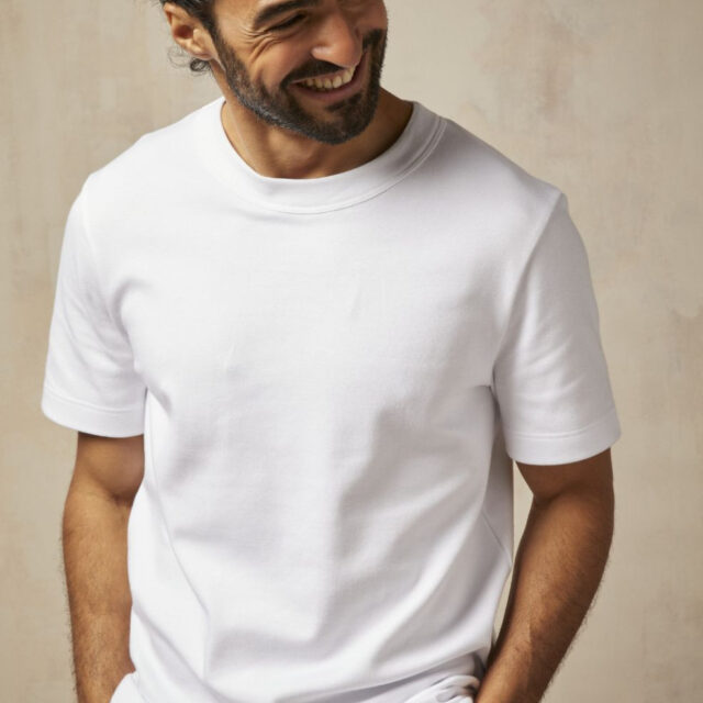 Lemahieu - T-shirt épais en Coton Bio - Blanc - Homme