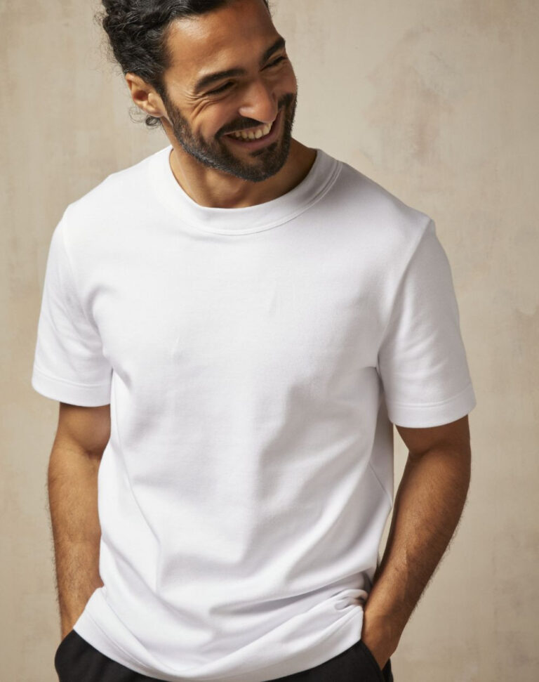 Lemahieu - T-shirt épais en Coton Bio - Blanc - Homme