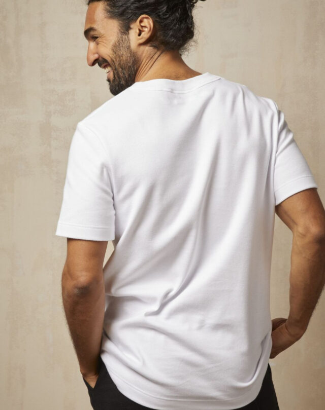 Lemahieu - T-shirt épais en Coton Bio - Blanc - Homme