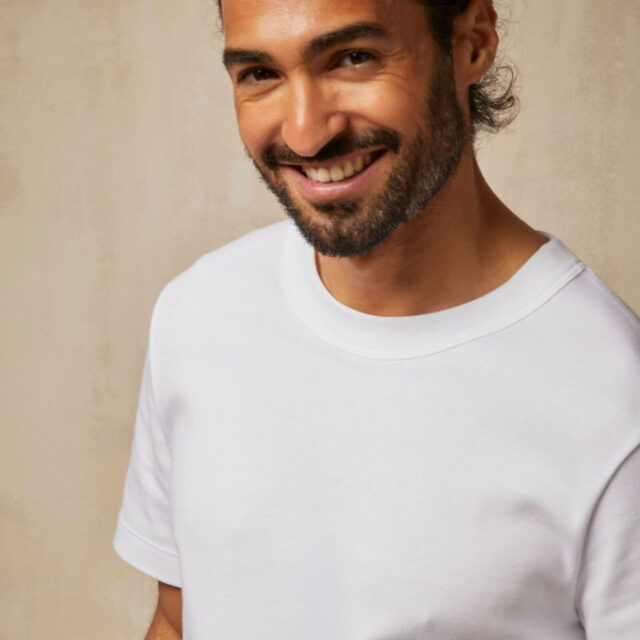 Lemahieu - T-shirt épais en Coton Bio - Blanc - Homme