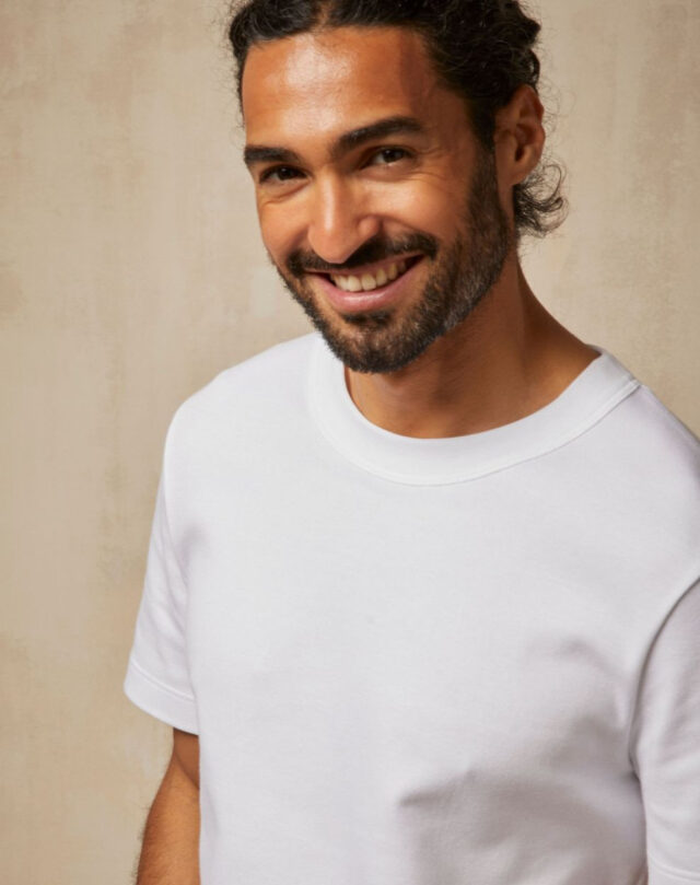 Lemahieu - T-shirt épais en Coton Bio - Blanc - Homme