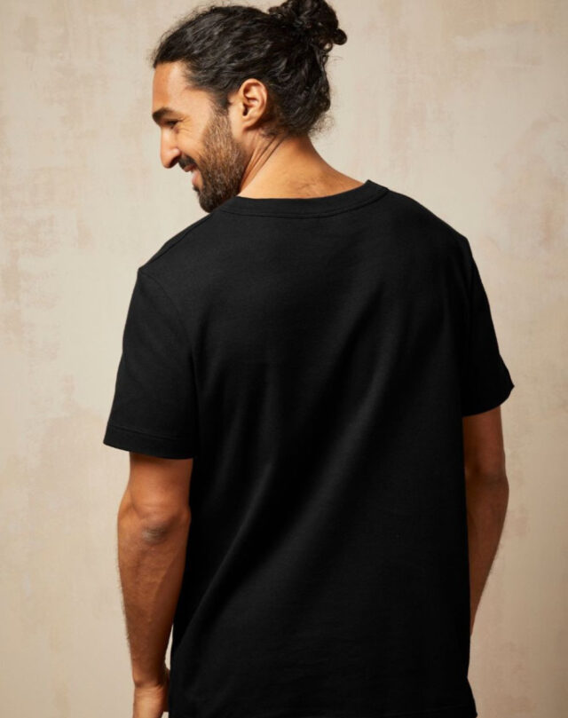 Lemahieu - T-shirt épais en Coton Bio - Noir - Homme