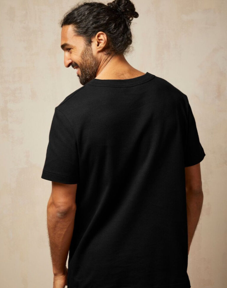 Lemahieu - T-shirt épais en Coton Bio - Noir - Homme