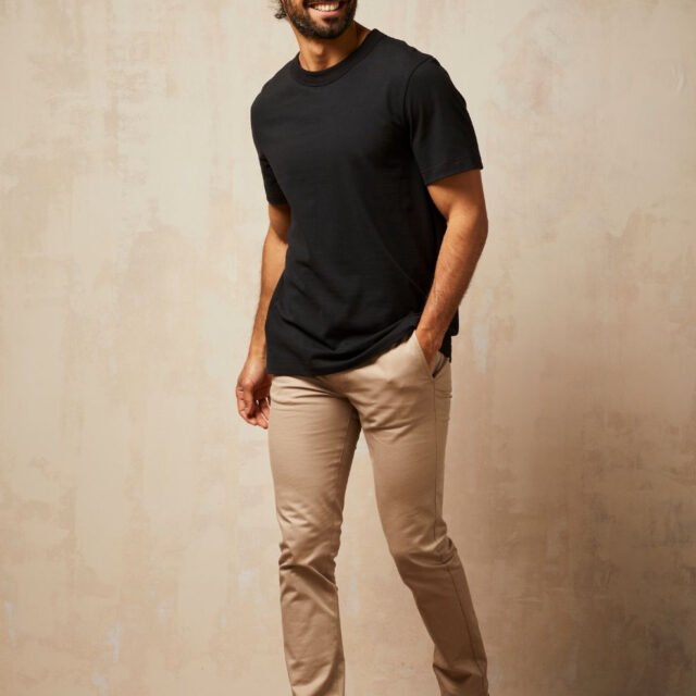 Lemahieu - T-shirt épais en Coton Bio - Noir - Homme