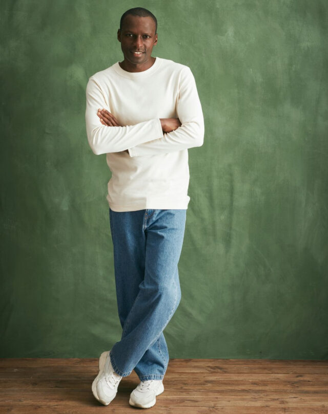 Lemahieu - T-shirt épais ML en Coton Bio - Ecru - Blanc - Homme