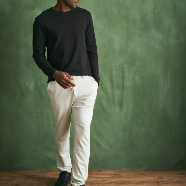 Lemahieu - T-shirt épais ML en Coton Bio - Noir - Homme