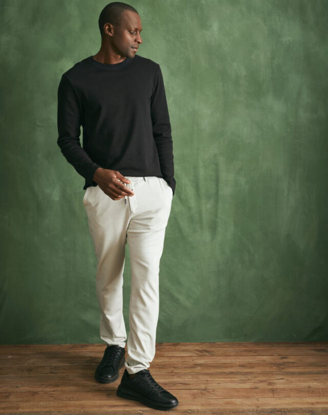 Lemahieu - T-shirt épais ML en Coton Bio - Noir - Homme