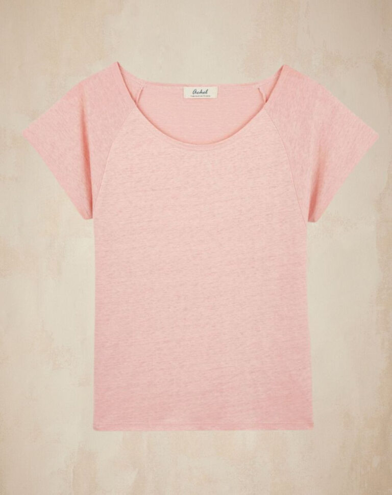 Lemahieu - T-shirt femme 100% Lin - Rose - Femme