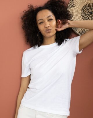 Maison Lemahieu - T-shirt en Coton BIO – Blanc – Femme – Femme