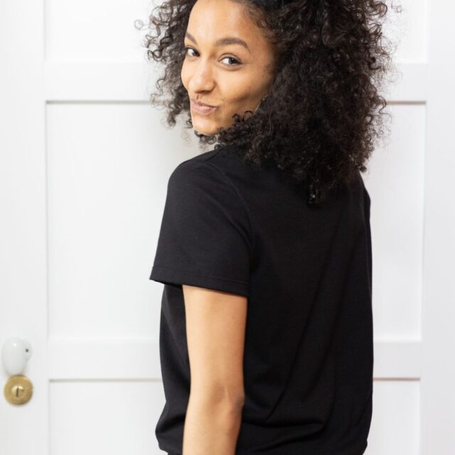 Lemahieu - T-shirt en Coton BIO - Noir - Femme