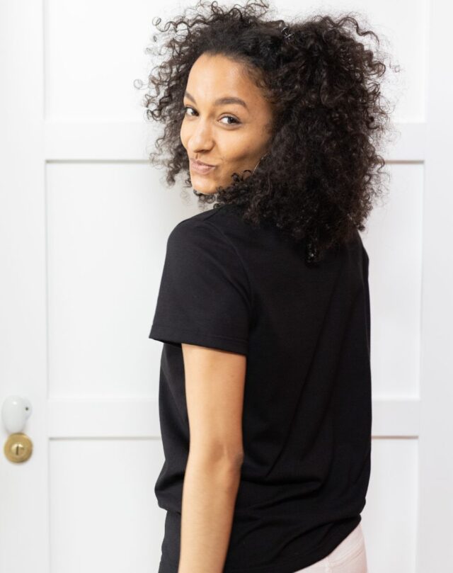 Lemahieu - T-shirt en Coton BIO - Noir - Femme