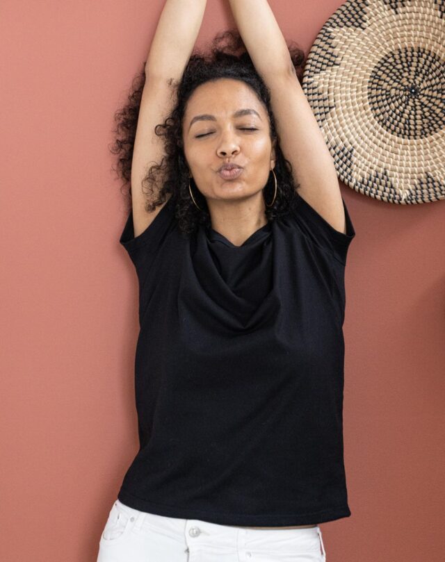 Lemahieu - T-shirt en Coton BIO - Noir - Femme