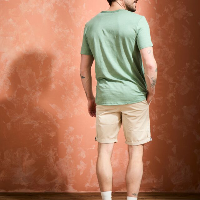 Lemahieu - T-shirt homme 100%  Lin - Sauge - Homme