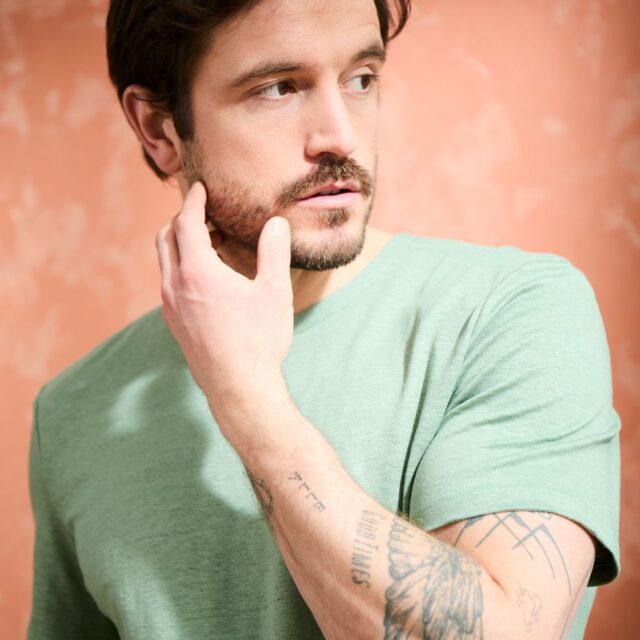 Lemahieu - T-shirt homme 100%  Lin - Sauge - Homme