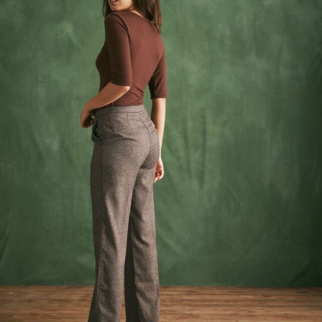 Lemahieu - T-shirt Laine Mérinos Femme - Chocolat - Femme