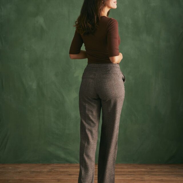 Lemahieu - T-shirt Laine Mérinos Femme - Chocolat - Femme