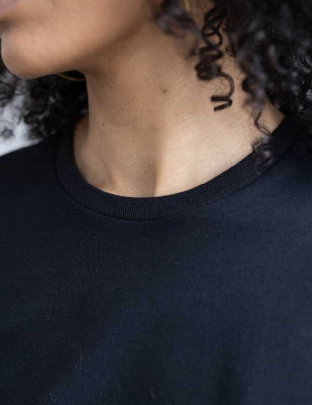 Lemahieu - T-shirt manches à revers en coton bio 180 g - Femme