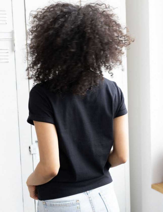 Lemahieu - T-shirt manches à revers en coton bio 180 g - Femme